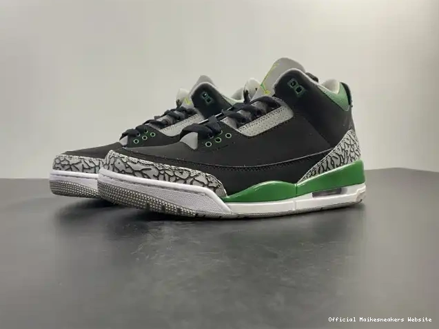 Official Maikesneakers 3 Air Green Jordan CT8532-030 Pine 0602